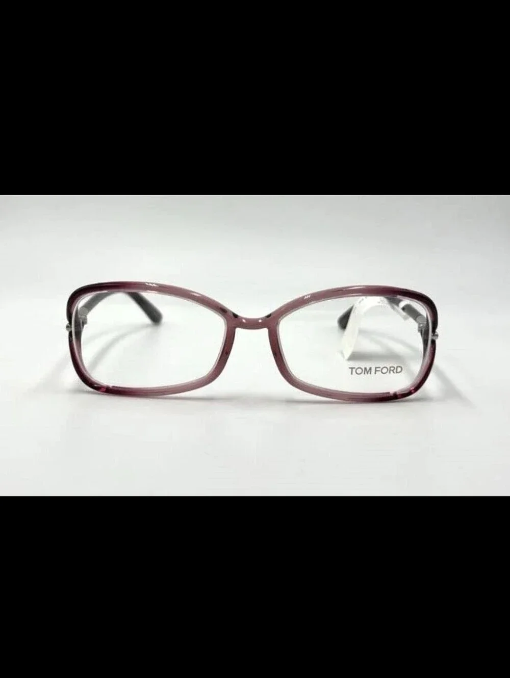 Tom Ford Women's Purple Rectangular Optical Eyewear Glasses Frames